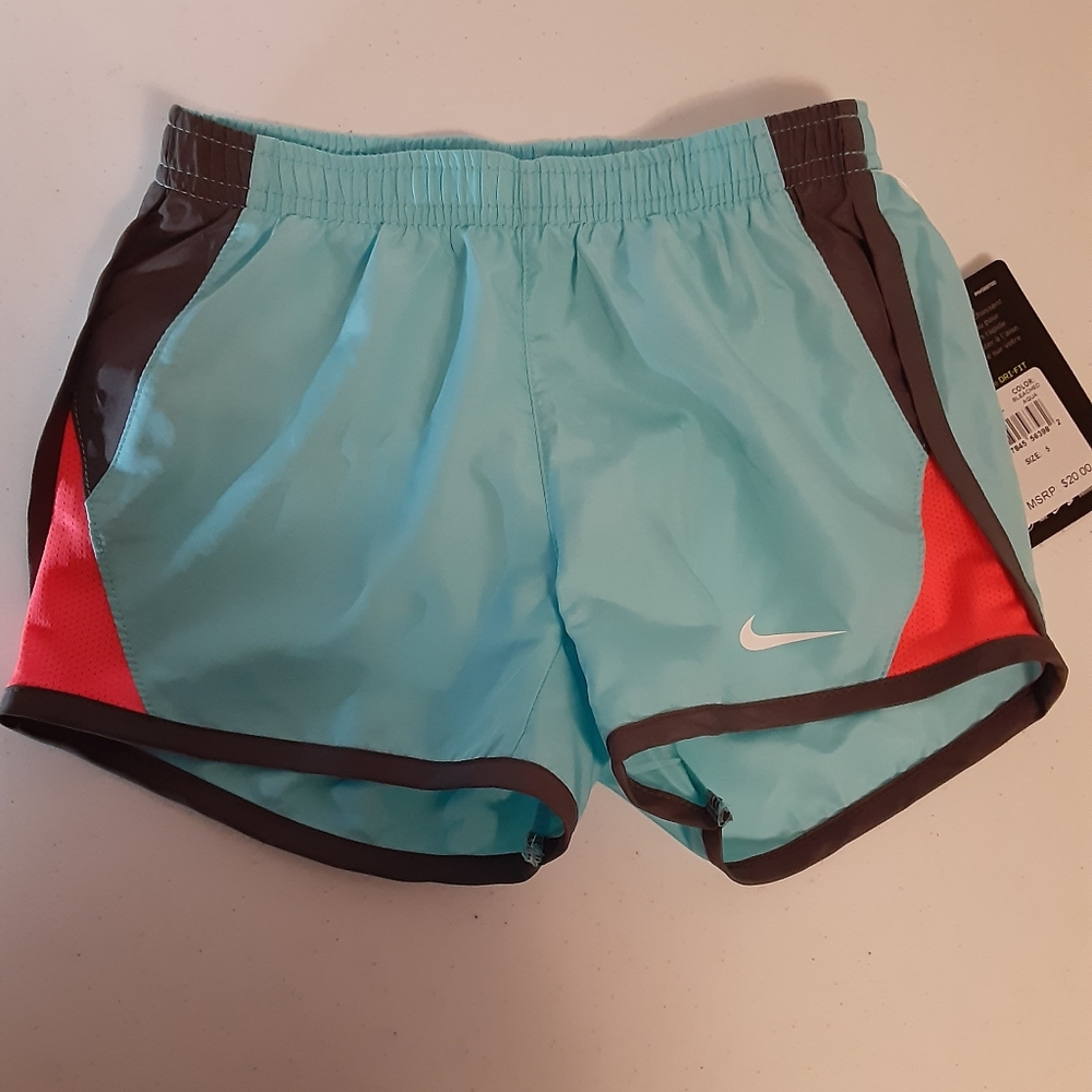 Nike Girls Dry Tempo Running Shorts Size5
